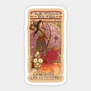 La fille du feu Sticker